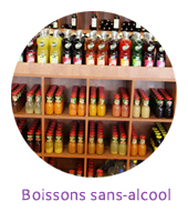 Cliquez pour aller sur la page Sans alcools (jus de fruits, eaux, sirops) Sans alcool, jus de fruits, eaux, sirops