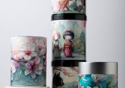 Caves Tour'Billon - Boites à thé décorées ©photo Clichés Toqués